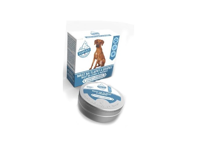 Mast na tlapky a drápky pro psy TOPVET 50ml