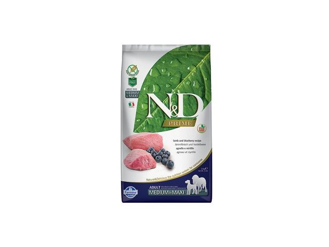 N&D PRIME DOG Adult M/L Lamb & Blueberry 2,5kg