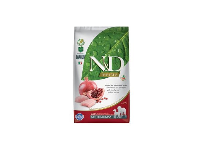 N&D PRIME DOG Adult M/L Chicken & Pomegranate 2,5kg
