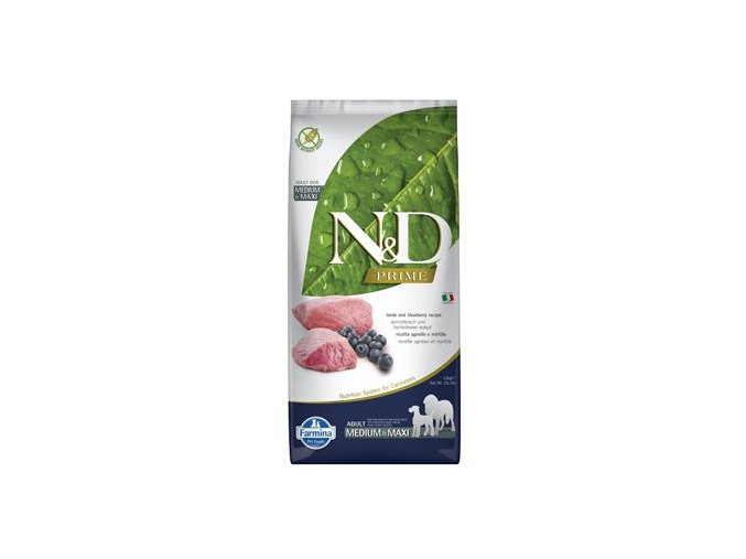 N&D PRIME DOG Adult M/L Lamb & Blueberry 12kg