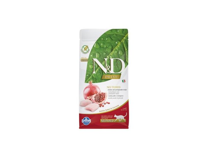 N&D PRIME CAT Neutered Chicken&Pomegranate 10kg