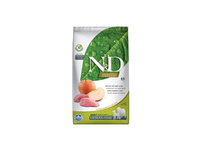 N&D PRIME DOG Adult M/L Boar & Apple 2,5kg