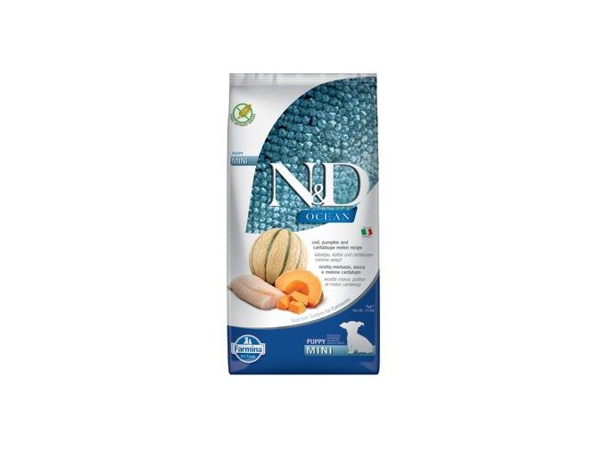 N&D OCEAN DOG Puppy Mini Codfish & Pumpkin & Melon 7kg
