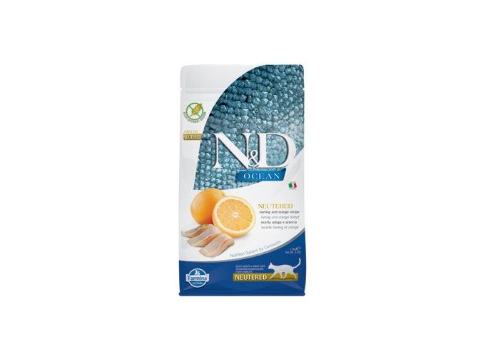 N&D OCEAN CAT NEUTERED Adult Herring & Orange 1,5kg