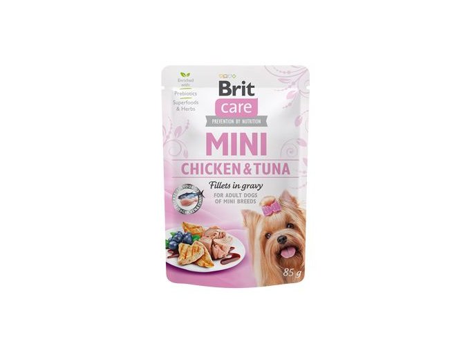Brit Care Dog Mini Chicken&Tuna fillets in gravy 85g