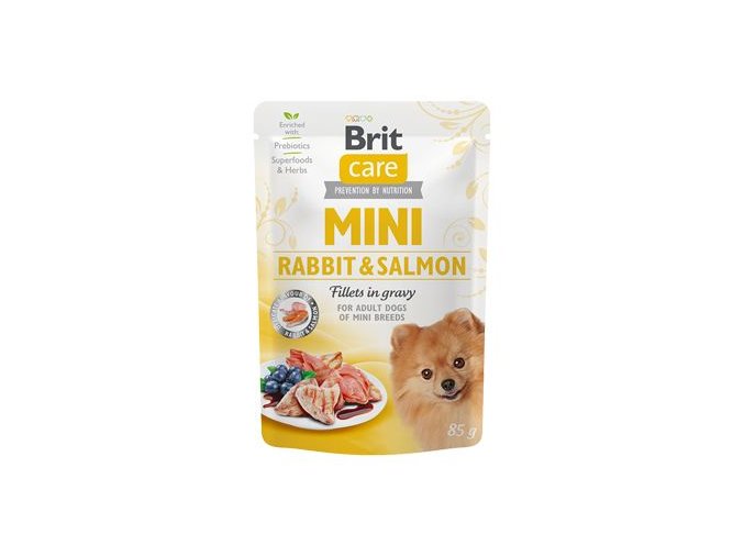 Brit Care Dog Mini Rabbit&Salmon fillets in gravy 85g