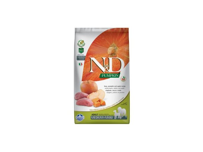 N&D Pumpkin DOG Adult M/L Boar & Apple 12kg