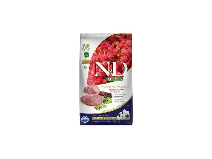 N&D Quinoa DOG Weight Management Lamb all breeds 2,5kg