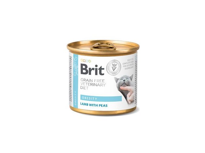 Brit VD Cat GF konz Obesity 200g