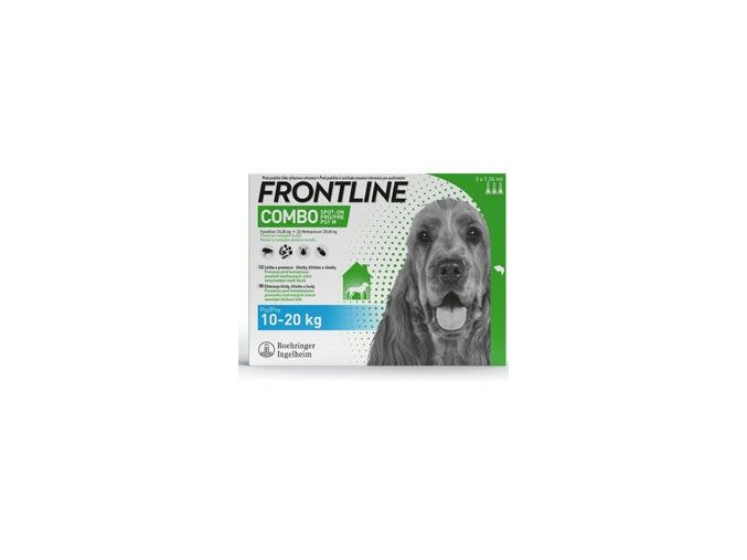 FRONTLINE COMBO spot-on pro psy M (10-20kg)-3x1,34ml