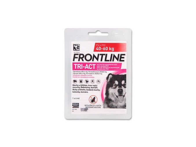 FRONTLINE TRI-ACT spot-on pro psy XL (40-60 kg)-1x6ml