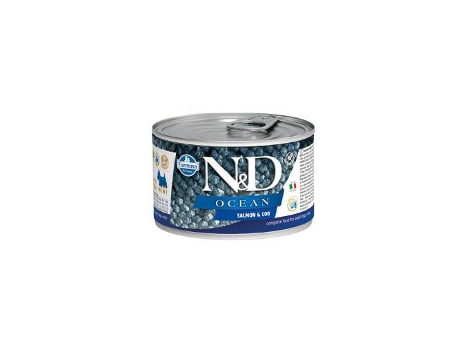 N&D DOG OCEAN Adult Salmon & Codfish Mini 140g