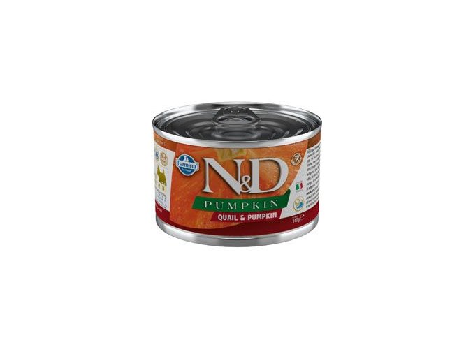 N&D DOG PUMPKIN Adult Quail & Pumpkin Mini 140g