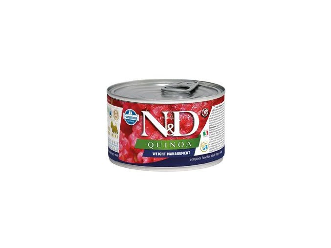 N&D DOG QUINOA Ad. Weight Mnmg Lamb&Brocolli Mini 140g
