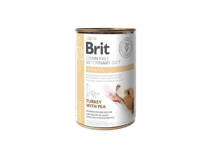 Brit VD Dog GF konz Hepatic 400g