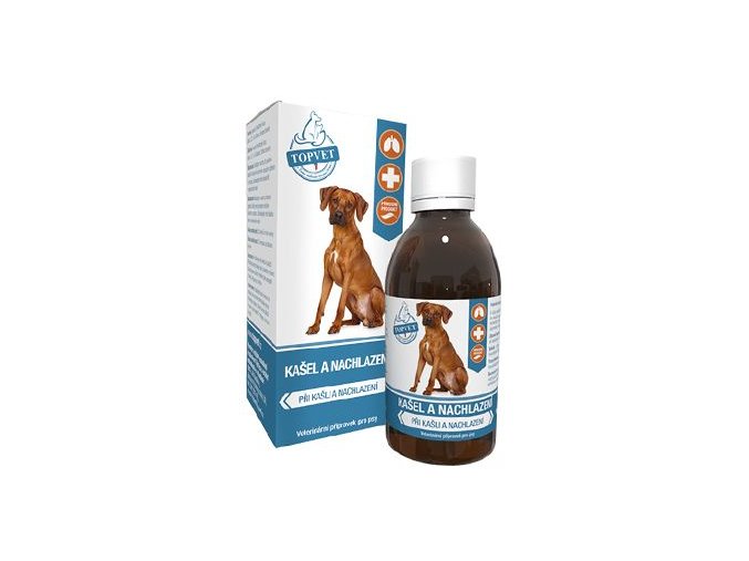 Kašel a nachlazení sirup pro psy TOPVET 200ml