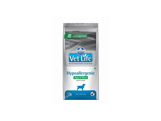 Vet Life Natural DOG Hypo Egg & Rice 12kg