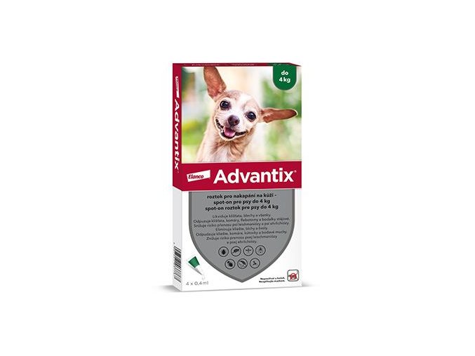 Advantix Spot On 4x0,4ml pro psy do 4kg