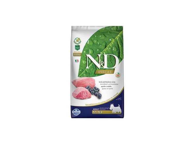 N&D PRIME DOG Adult Mini Lamb & Blueberry 2,5kg