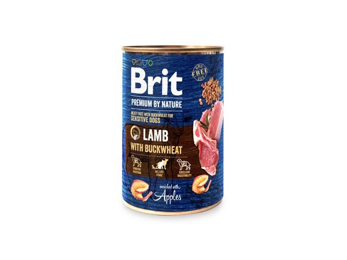 Brit Premium Dog by Nature konz Lamb&Buckwheat 400g