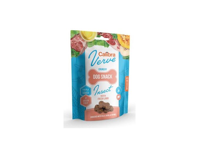 Calibra Dog Verve Crunchy Snack Insect&Fresh Lamb 150g
