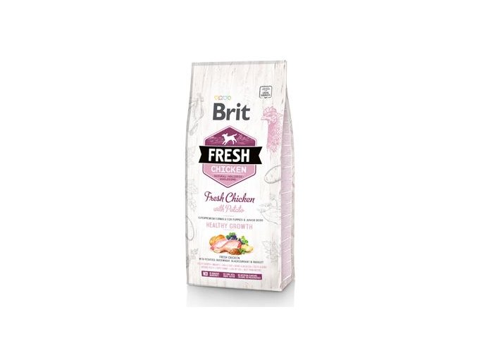 Brit Fresh Dog Chicken&Potato Puppy HealthyGrowth2,5kg