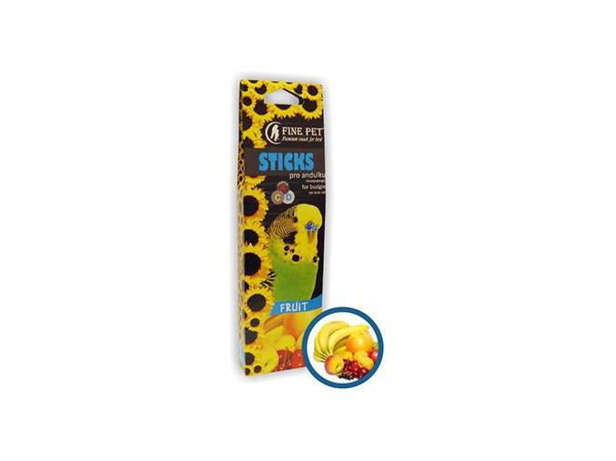 FINE PET Tyčinka Andulka ovoce 2ks/110g