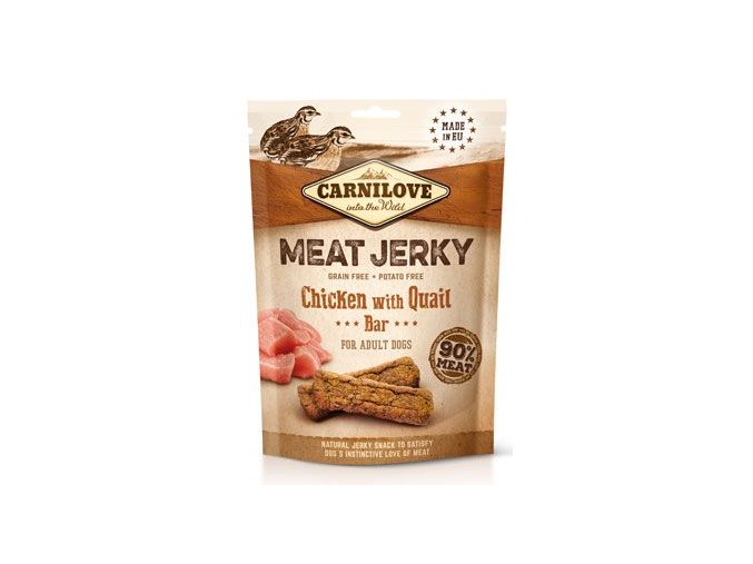 Carnilove Dog Jerky Quail&Chicken Bar 100g