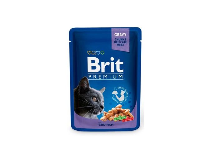 Brit Premium Cat kapsa with Cod Fish 100g
