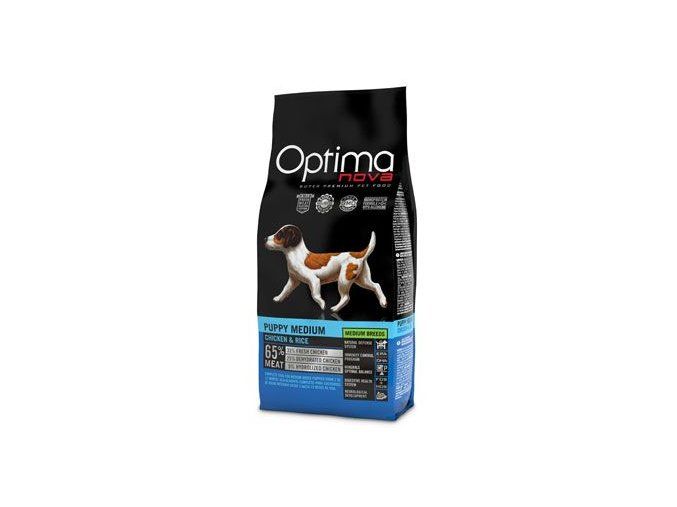 Optima Nova Dog Puppy Medium Chicken&Rice 12kg