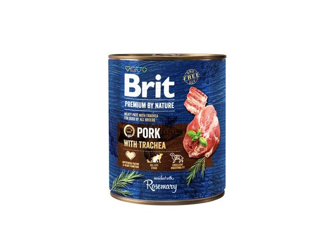 Brit Premium Dog by Nature konz Pork&Trachea 800g