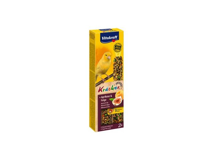Vitakraft Bird Kräcker Kanár meruňka+fík tyč 2ks