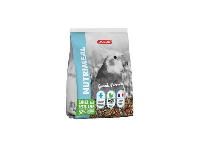 Krmivo pro střední papoušky NUTRIMEAL 800g Zolux