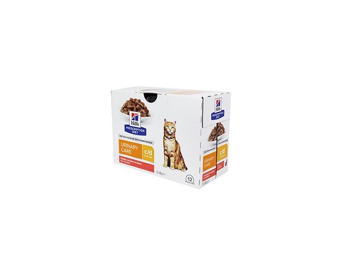 Hill's Fel. PD C/D MultiCare Salmon kapsa 12x85g