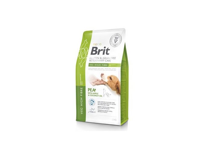 Brit VD Dog GF Veg High Fibre 2kg