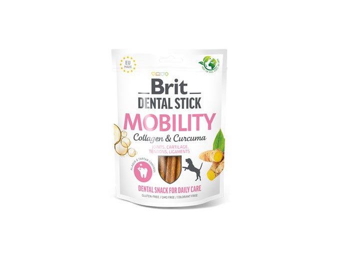 Brit Dog Dental Stick Mobility Curcuma&Collagen 7ks