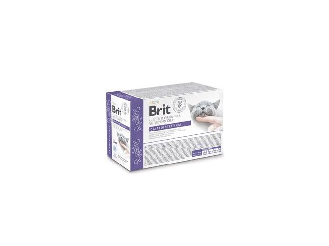 Brit VD Cat Pouch fillets in Gravy Gastrointest 12x85g