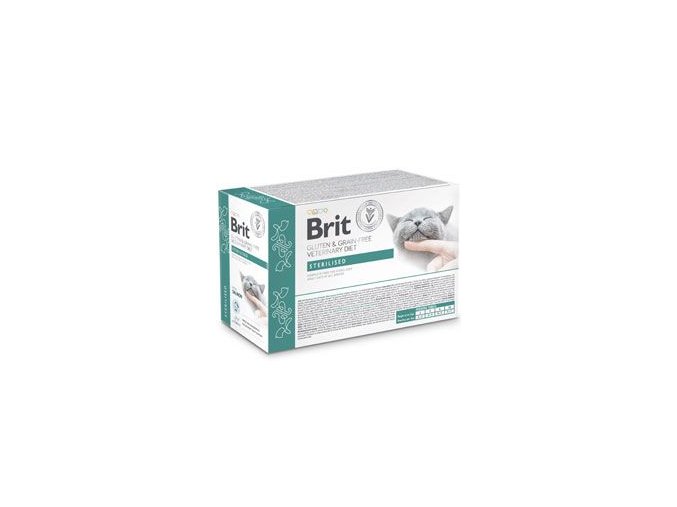 Brit VD Cat Pouch fillets in Gravy Sterilised 12x85g