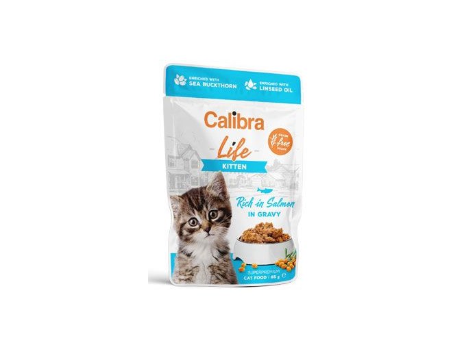 Calibra Cat Life kapsa Kitten Salmon in gravy 85g
