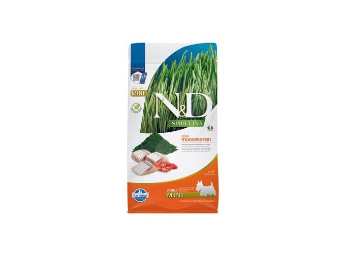 N&D SPIRULINA DOG Adult Mini Herring & Wolfberry 2kg