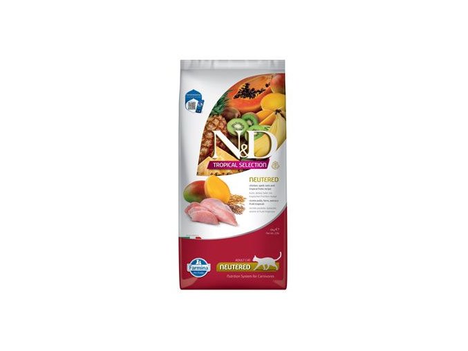 N&D TROPICAL SELECTION CAT Neutered Chicken 10kg