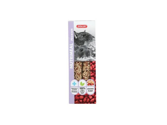 Pochoutka NUTRIMEAL STICK arašídy pro myši/potk. 125g
