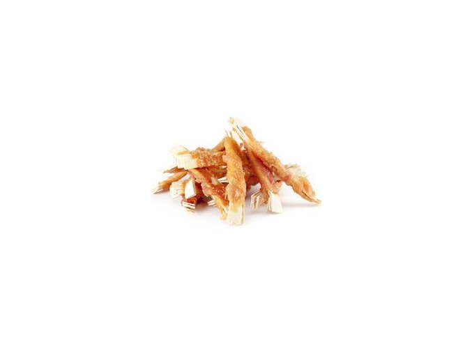 WANT Dog poch. Fish strips wrapped in chicken 400g
