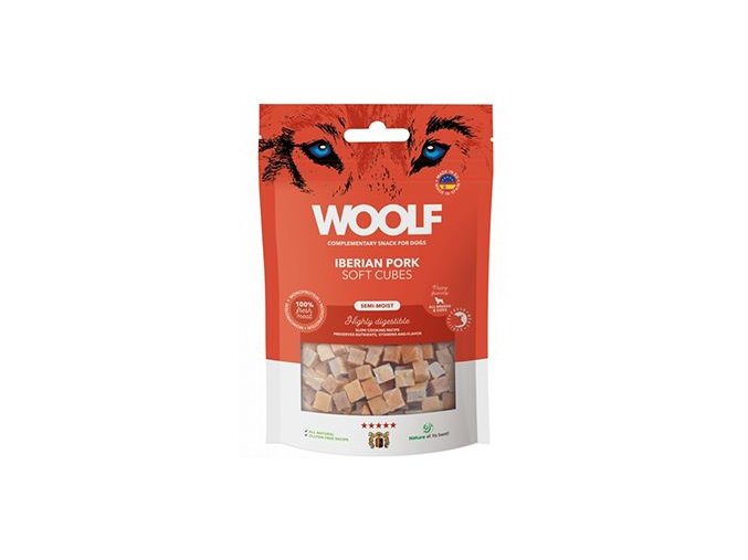 WOOLF pochoutka Soft Cubes Iberian Pork 100g
