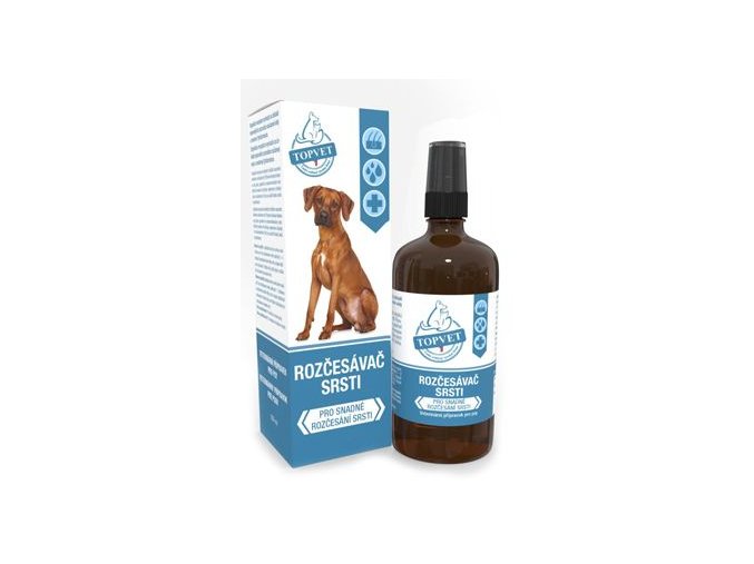 Rozčesávač srsti pro psy TOPVET 100ml