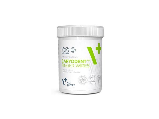 VetExpert Caryodent Finger Wipes 50ks