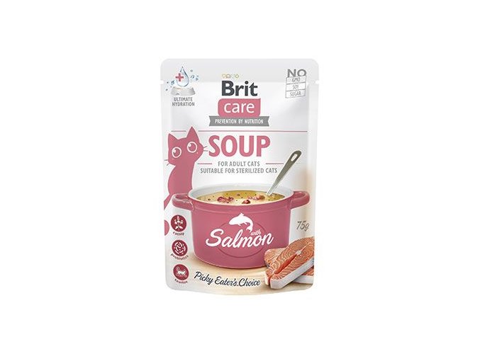 Brit Care Cat Soup with Salmon 75g