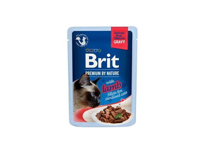 Brit Premium Cat D Fillets Gravy Lamb Sterilised 85g