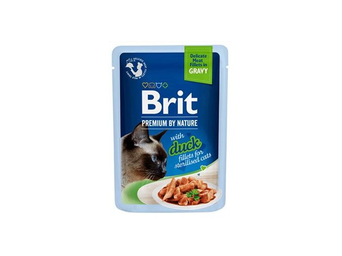 Brit Premium Cat D Fillets Gravy Duck Sterilised 85g