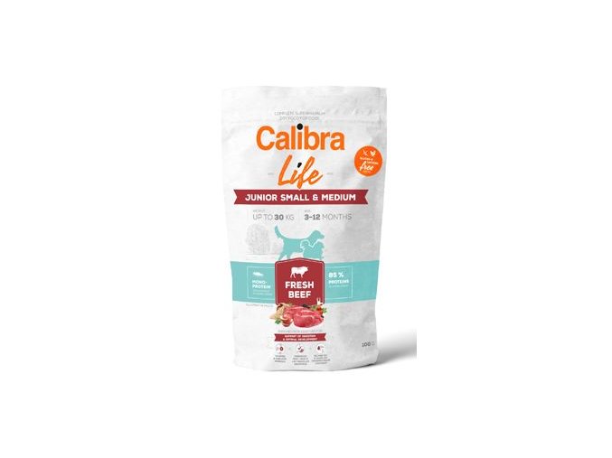 Calibra Dog Life Junior Small&Medium Fresh Beef 100g